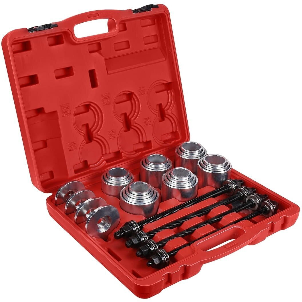 Sailentblokų presavimo rinkinys Kraft&Dele KD12502 – 28 elementai (34–82 mm) Sailentblokų presavimo rinkinys Kraft&Dele KD12502 – 28 elementai (34–82 mm)