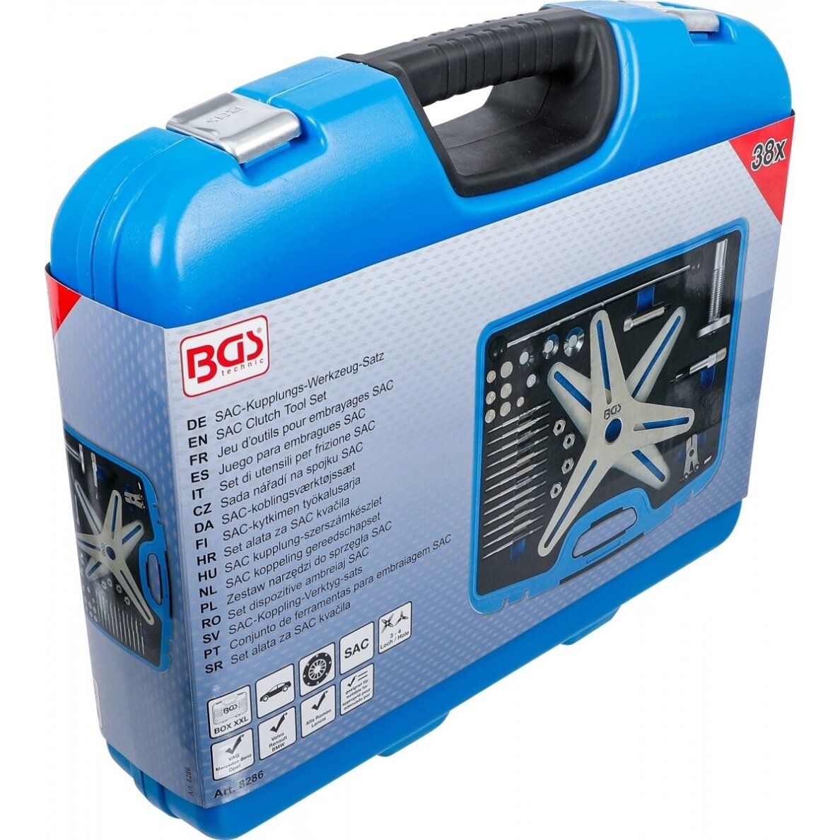 SAC sankabos įrankių komplektas | 38 vnt. BGS 9