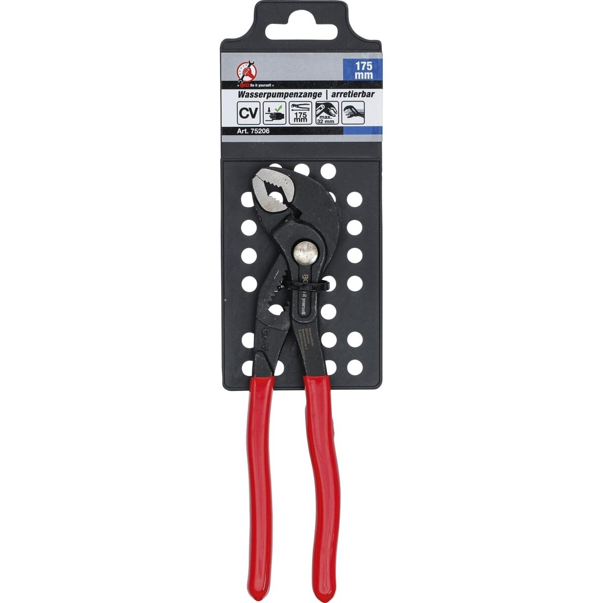 Santechninės replės fiksuojamos mygtuku 175 mm BGS 3 Santechninės replės fiksuojamos mygtuku 175 mm BGS 3