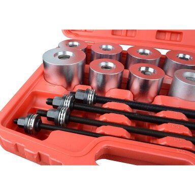 Sailentblokų presavimo komplektas 22 indėklai, 5 varžtai 27vnt. Essen Tools