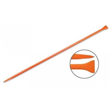 San Angelo tiesus laužtuvas 6kg, 25x1500mm. Vienas galas smailus, kitas 72mm pločio plokščias. Šešiakampis strypas, grūdintas plienas Truper San Angelo tiesus laužtuvas 6kg, 25x1500mm. Vienas galas smailus, kitas 72mm pločio plokščias. Šešiakampis strypas, grūdintas plienas Truper