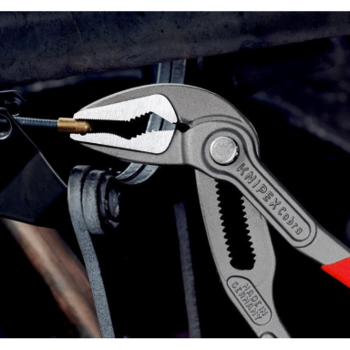Santechninės replės prailgintos KNIPEX SLIM Cobra su fiksavimu 180mm