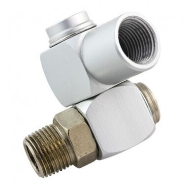 Šarnyrinis adapteris 360° 1/4" vidinis ir išorinis sriegis Šarnyrinis adapteris 360° 1/4" vidinis ir išorinis sriegis