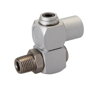 Šarnyrinis adapteris 360° 1/4" vidinis ir išorinis sriegis Šarnyrinis adapteris 360° 1/4" vidinis ir išorinis sriegis