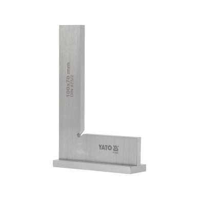 Šaltkalvio kampainis su baze | II klasė | 100X70 mm YATO Šaltkalvio kampainis su baze | II klasė | 100X70 mm YATO