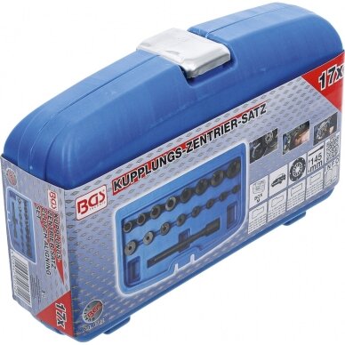 Sankabos disko centravimo įrankių rinkinys 17vnt BGS 6
