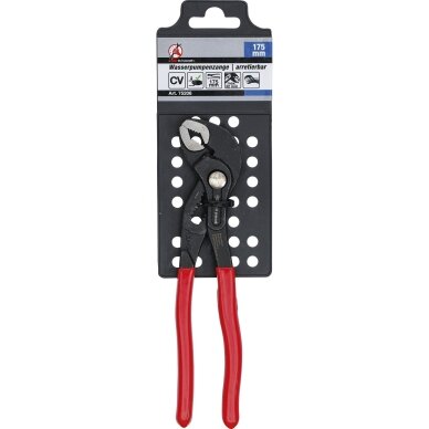 Santechninės replės fiksuojamos mygtuku 175 mm BGS 3