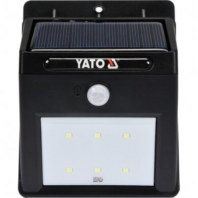 Saulės baterijos šviestuvas su judesio davikliu 6 SMD LED Saulės baterijos šviestuvas su judesio davikliu 6 SMD LED