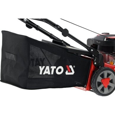 Savaeigė benzininė vejapjovė su 60 l krepšiu | Loncin 2,4 kW | 46 cm YATO 10