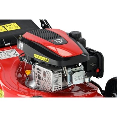 Savaeigė benzininė vejapjovė su 60 l krepšiu | Loncin 2,4 kW | 46 cm YATO 6 Savaeigė benzininė vejapjovė su 60 l krepšiu | Loncin 2,4 kW | 46 cm YATO 6