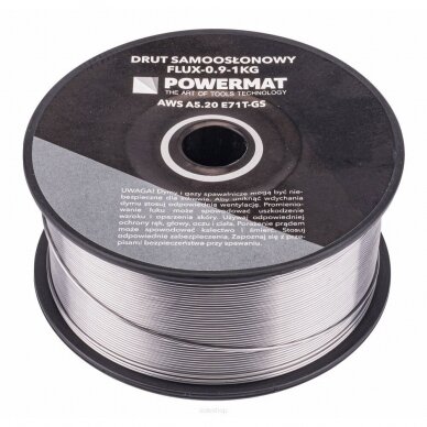 Savisaugė viela FLUX 0.9mm, 1.0Kg Powermat PM0912 4 Savisaugė viela FLUX 0.9mm, 1.0Kg Powermat PM0912 4