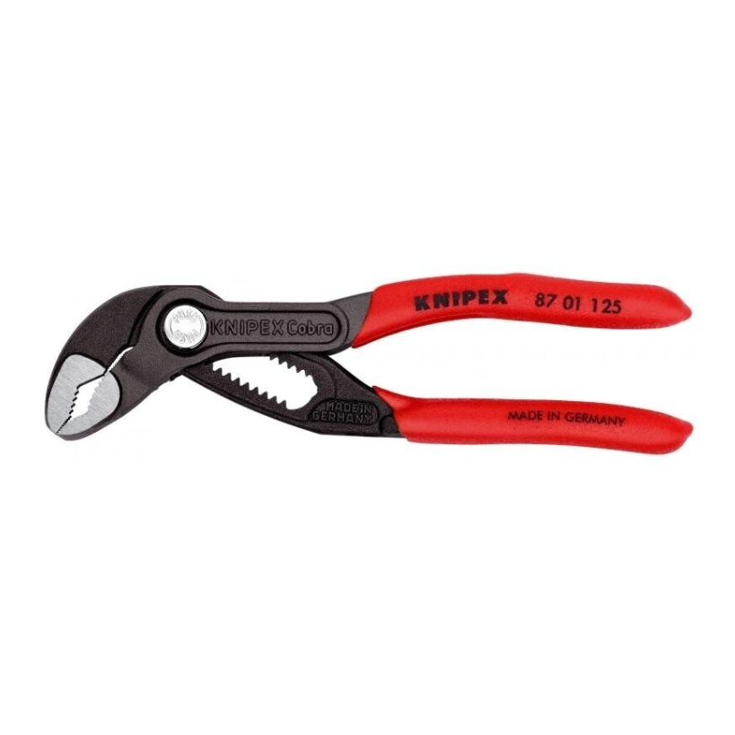 Santechninės replės KNIPEX Cobra su fiksavimu 125 mm Santechninės replės KNIPEX Cobra su fiksavimu 125 mm
