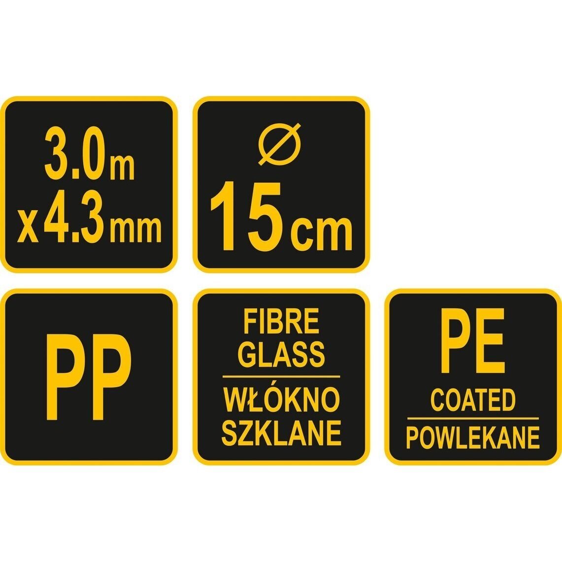 Šepetys su trosu kaminų valymui 150 mm, 3 m 2 Šepetys su trosu kaminų valymui 150 mm, 3 m 2