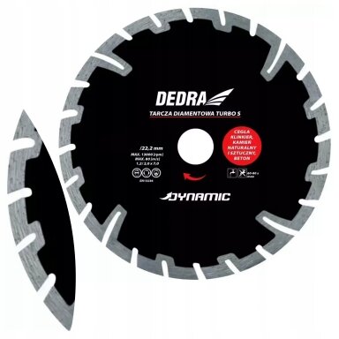 Segmentinis deimantinis diskas Turbo S 125mm DEDRA HP2132 Segmentinis deimantinis diskas Turbo S 125mm DEDRA HP2132