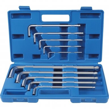 Šešiakampių L-tipo raktų komplektas Maxi HEX 3-17mm 10vnt. BGS-Technic 795 Šešiakampių L-tipo raktų komplektas Maxi HEX 3-17mm 10vnt. BGS-Technic 795