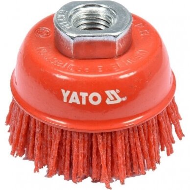 Šepetys puodo tipo Nailonas M14 65mm YT-47785 YATO Šepetys puodo tipo Nailonas M14 65mm YT-47785 YATO