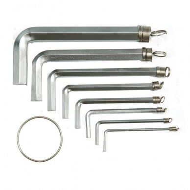 Šešiakampių raktų komplektas HEX 8vnt. 2 -10mm Vorel Šešiakampių raktų komplektas HEX 8vnt. 2 -10mm Vorel