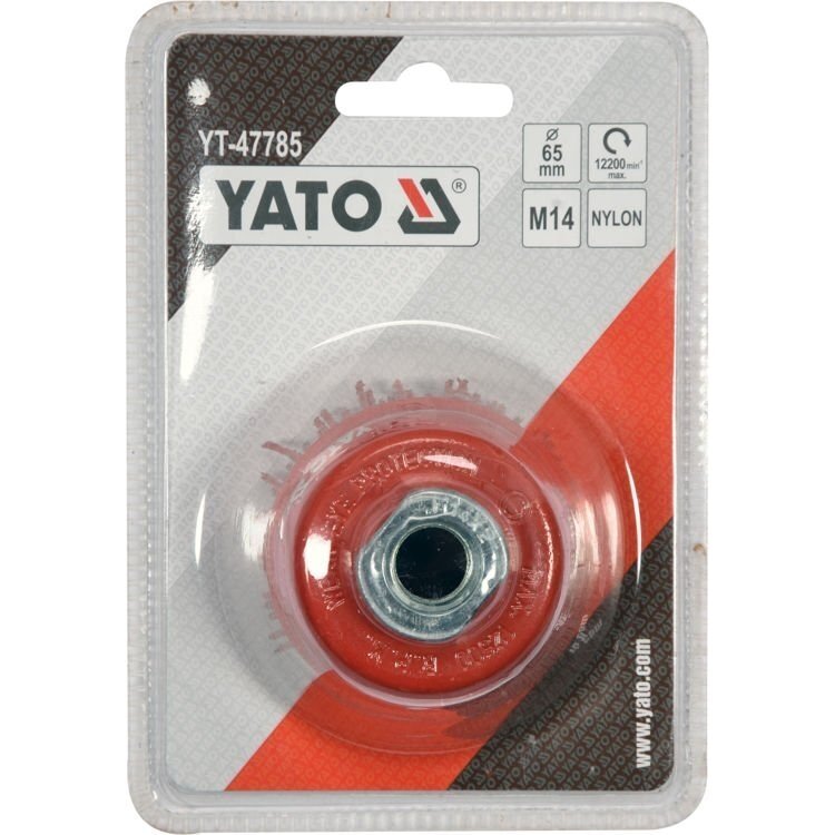 Šepetys puodo tipo Nailonas M14 65mm YT-47785 YATO 2 Šepetys puodo tipo Nailonas M14 65mm YT-47785 YATO 2