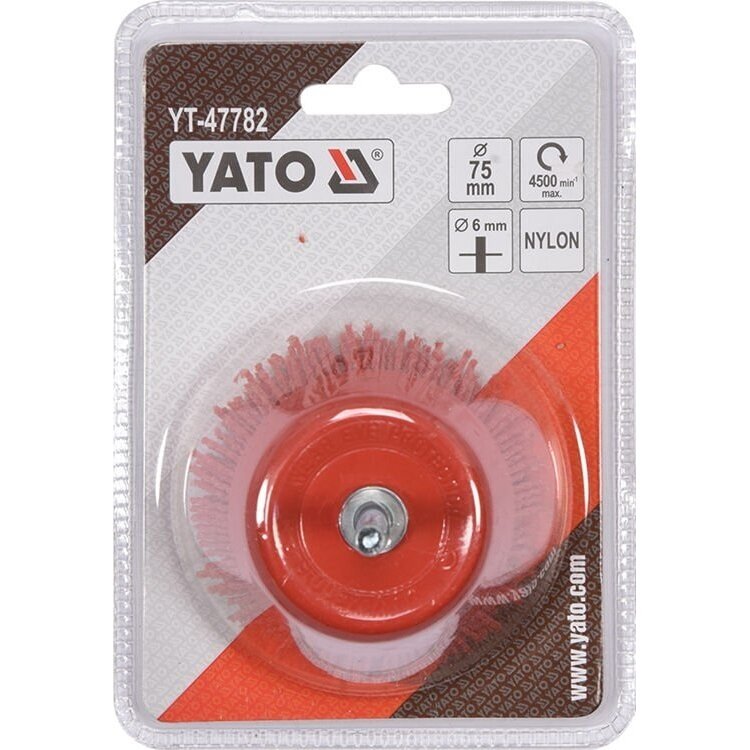 Šepetys puodo tipo su kotu, Nailonas 75mm YATO 2 Šepetys puodo tipo su kotu, Nailonas 75mm YATO 2