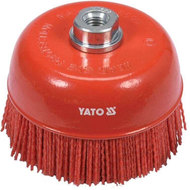 Šepetys puodo tipo Nailonas M14 125mm YT-47787 YATO Šepetys puodo tipo Nailonas M14 125mm YT-47787 YATO