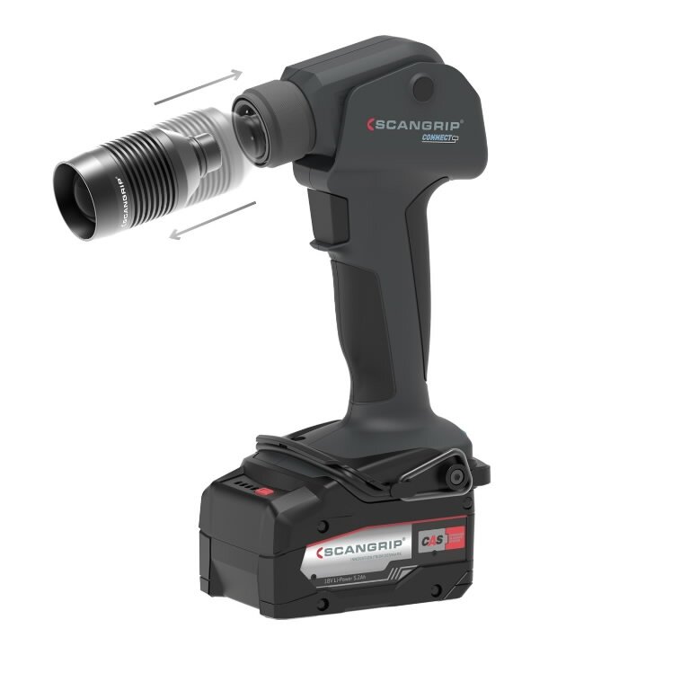 Search light head for MULTILIGHT CONNECT carcass, 600 lm CAS, Scangrip 3 Search light head for MULTILIGHT CONNECT carcass, 600 lm CAS, Scangrip 3
