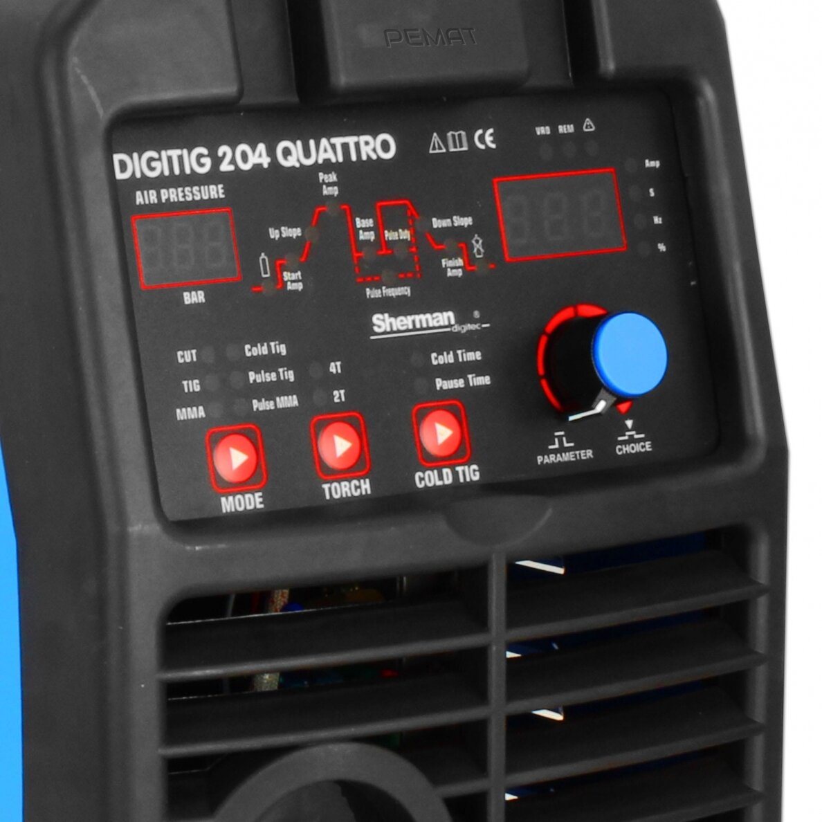 Sherman DIGITIG 204 QUATTRO TIG Suvirinimo aparatas su plazminio pjovimo funkcija 2 Sherman DIGITIG 204 QUATTRO TIG Suvirinimo aparatas su plazminio pjovimo funkcija 2
