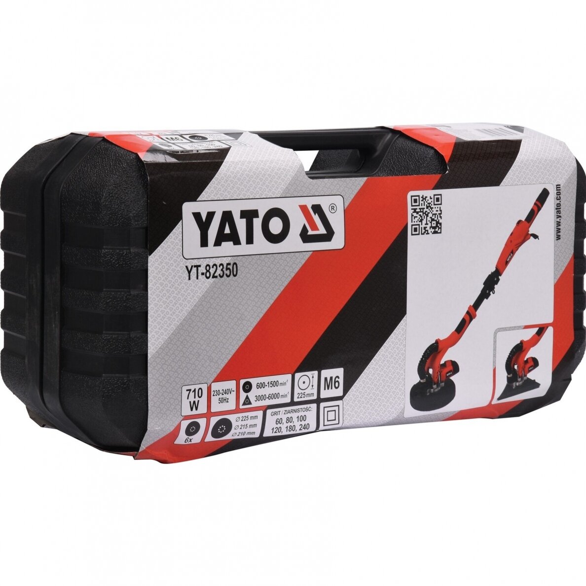 Sienų ir lubų šlifavimo komplektas YATO YT-82350+YT-85715 6 Sienų ir lubų šlifavimo komplektas YATO YT-82350+YT-85715 6