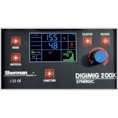 Sinerginis pusautomatis suvirinimo aparatas Sherman DIGIMIG 200X, 200А, 230V