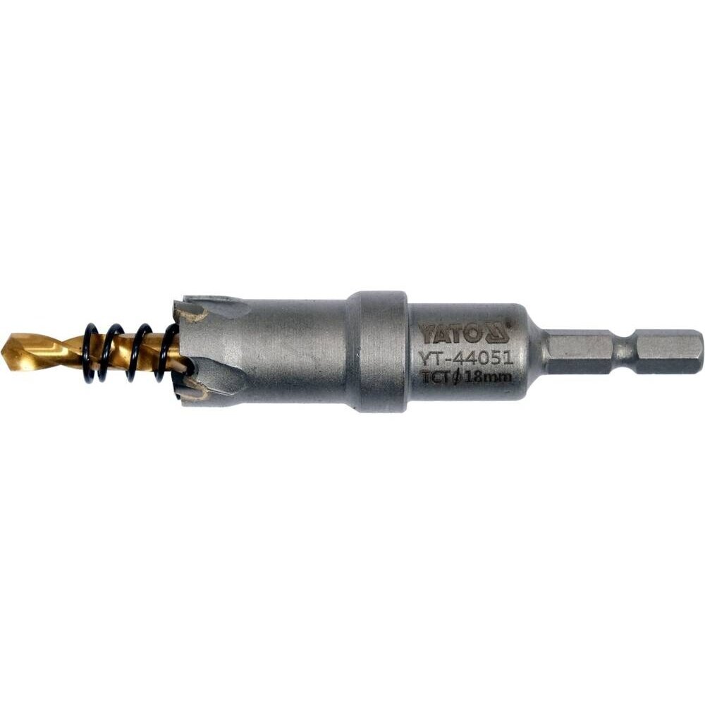 Skylių pjūklas / grąžtas metalui TCT | 18 mm YT-44051 1 Skylių pjūklas / grąžtas metalui TCT | 18 mm YT-44051 1