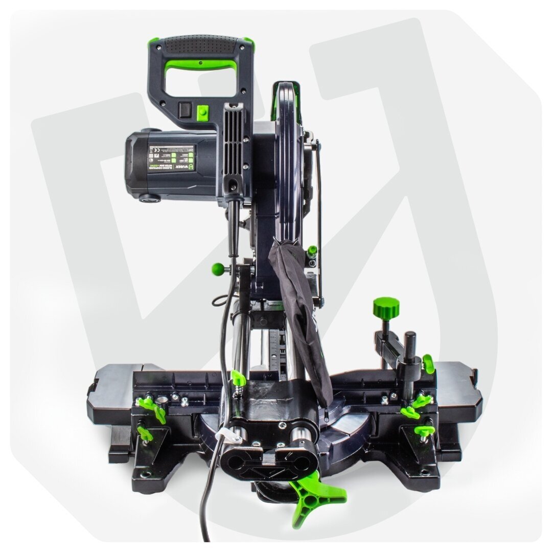 Skersinio pjovimo staklės su lazeriu ir slankikliu 255mm 2000W WUBER 5