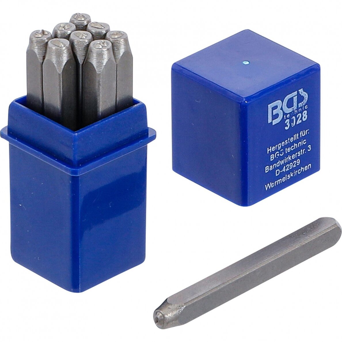 Skaičių išmušėjai 2,5mm BGS 3028 Skaičių išmušėjai 2,5mm BGS 3028