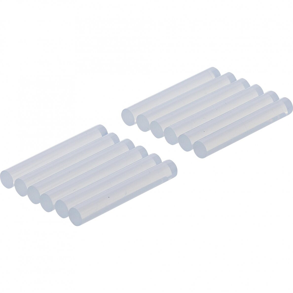Skaidrios klijų lazdelės Ø7.5mm x 50mm, 12 vnt. Kraftman 80851 Skaidrios klijų lazdelės Ø7.5mm x 50mm, 12 vnt. Kraftman 80851
