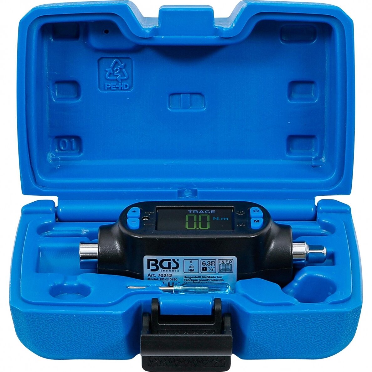 Skaitmeninis sukimo momento adapteris 6.3 mm (1/4") 6 - 30 Nm 1 Skaitmeninis sukimo momento adapteris 6.3 mm (1/4") 6 - 30 Nm 1