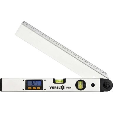 Skaitmeninis LCD gulsčiukas su vandens lygiu | 400 mm 17570 VOREL