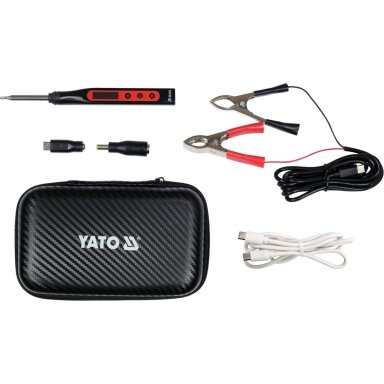 Skaitmeninis lituoklis 100W T12 tikslumas - YATO YT-82490 komplektas 8vnt. Skaitmeninis lituoklis 100W T12 tikslumas - YATO YT-82490 komplektas 8vnt.