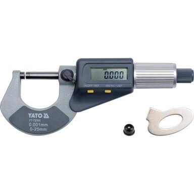 Skaitmeninis mikrometras 0-25mm YATO Skaitmeninis mikrometras 0-25mm YATO
