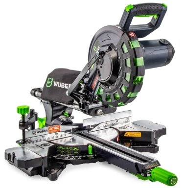 Skersinio pjovimo staklės su lazeriu ir slankikliu 255mm 2000W WUBER