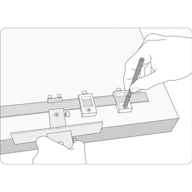 Skylių žymėjimo šablonas 250mm YATO YT-44130