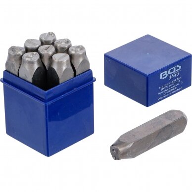 Skaičių išmušėjai 12mm BGS 3040