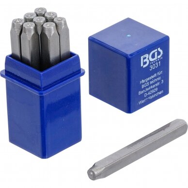 Skaičių išmušėjai 2mm BGS 3031 Skaičių išmušėjai 2mm BGS 3031