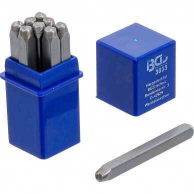 Skaičių išmušėjai 3mm BGS 3033 Skaičių išmušėjai 3mm BGS 3033
