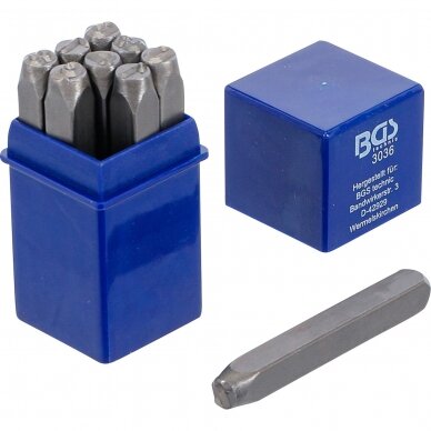 Skaičių išmušėjai 6mm BGS 3036 Skaičių išmušėjai 6mm BGS 3036