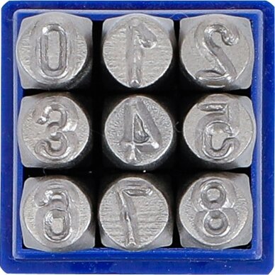 Skaičių išmušėjai 8mm BGS 3038 2 Skaičių išmušėjai 8mm BGS 3038 2