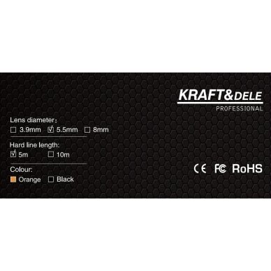 Skaitmeninė LCD endoskopinė kamera Kraftdele 12