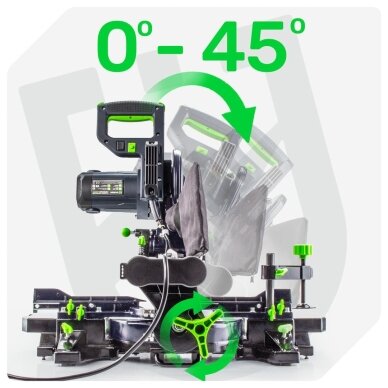Skersinio pjovimo staklės su lazeriu ir slankikliu 255mm 2000W WUBER 13 Skersinio pjovimo staklės su lazeriu ir slankikliu 255mm 2000W WUBER 13