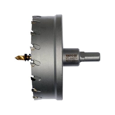 Skylių pjūklas / grąžtas metalui TCT | 102 mm YT-44074 1 Skylių pjūklas / grąžtas metalui TCT | 102 mm YT-44074 1