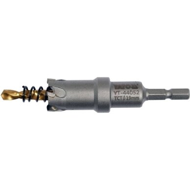 Skylių pjūklas / grąžtas metalui TCT | 19 mm   YT-44052 1