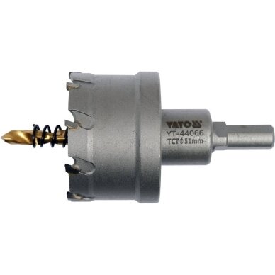 Skylių pjūklas / grąžtas metalui TCT | 51 mm  YT-44066 1