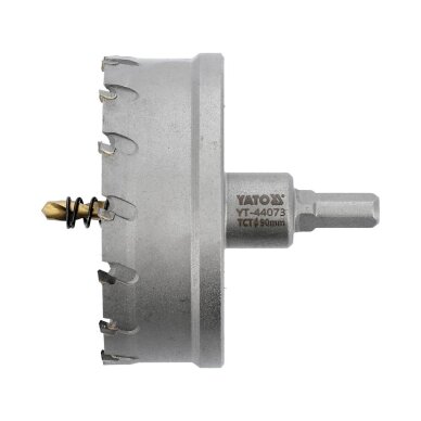 Skylių pjūklas / grąžtas metalui TCT | 90 mm  YT-44073 1