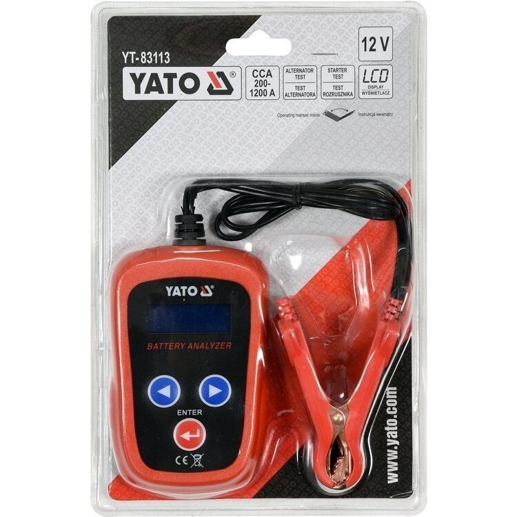 Skaitmeninis akumuliatoriaus testeris 12V (YT-83113) 2 Skaitmeninis akumuliatoriaus testeris 12V (YT-83113) 2